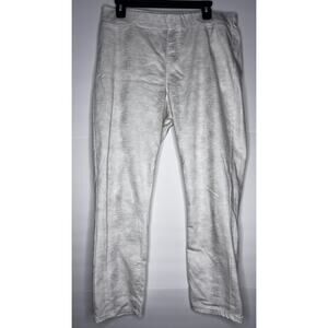 JOSEPH RIBKOFF SNAKESKIN WHITE JEANS SIZE 14